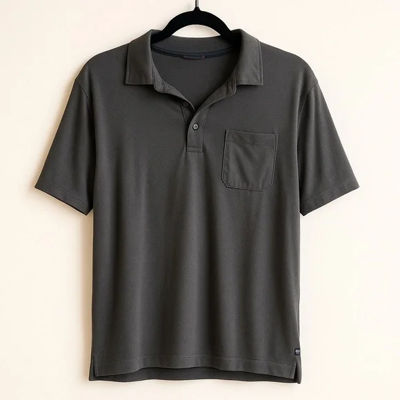 Denver Hayes Dark Gray Polo Shirt - Picture 1 of 7